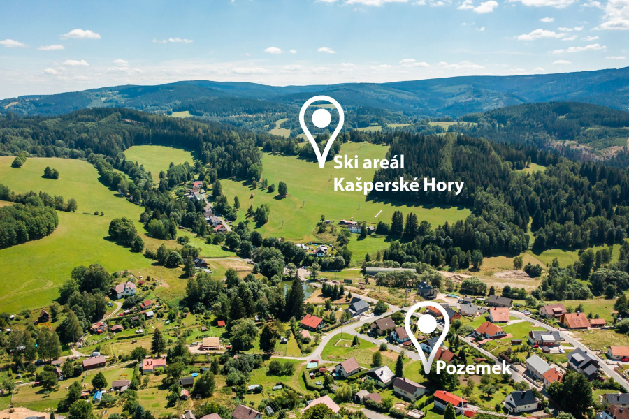 Prodej, pozemek 780 m2, Kašperské Hory