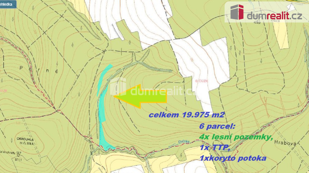 Prodej pozemku, Les, 19975 m<sup>2</sup>